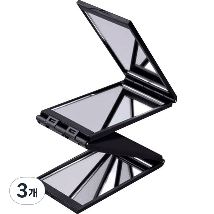 360도 커브 손거울, 블랙, 3개