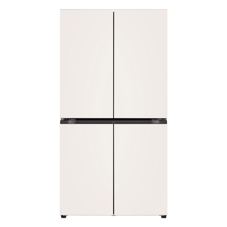 [색상선택형] LG전자 오브제 컬렉션 디오스 양문형 냉장고 메탈 T873MEE012 870L 방문설치, T873MEE012, 오브제컬렉션 베이지 + 베이지