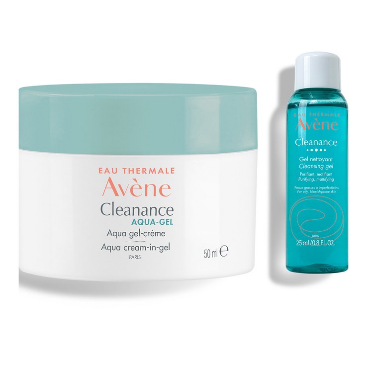 아벤느 클리낭스 아쿠아 크림 인 젤 수분크림 50ml 클리낭스 클렌징 젤 25ml, 50ml, 1개