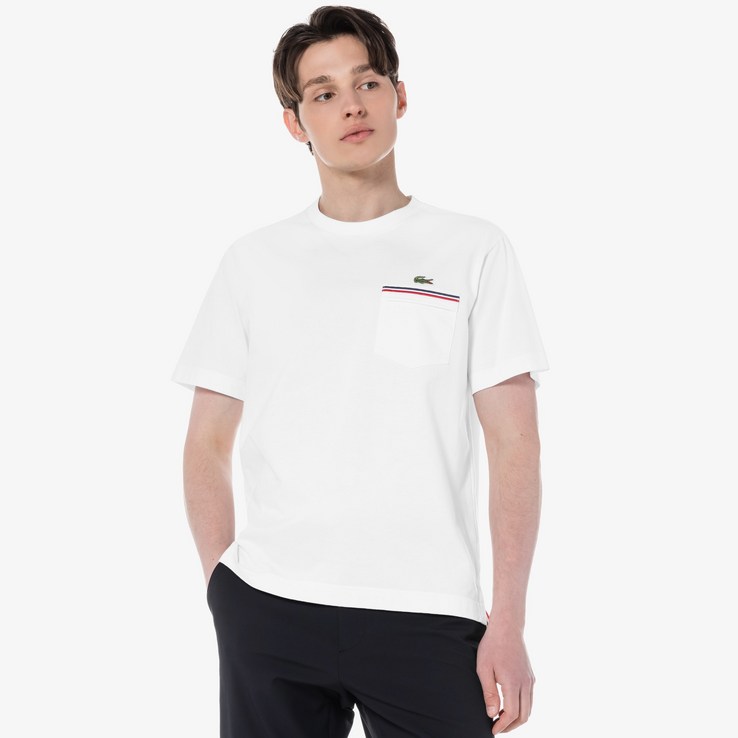 [라코스테] 남성 BBR 포켓 티셔츠 TH655E-53G 001