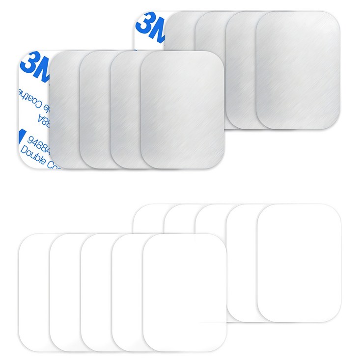 올리보 핸드폰 마그네틱 자석 거치대용 스틸 플레이트 0.4mm 사각 10p  보호필름 10p