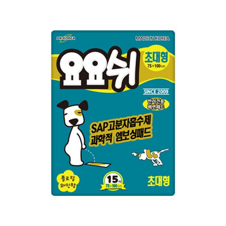 강아지 요요쉬 애견패드 초대형 15매 (100x75cm) - 쇼핑뉴스