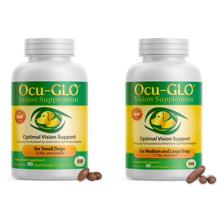오큐글로 강아지 눈영양제 90캡슐 소형견 중대형견 2종 택1 / Ocu-GLO, Vision Supplement
