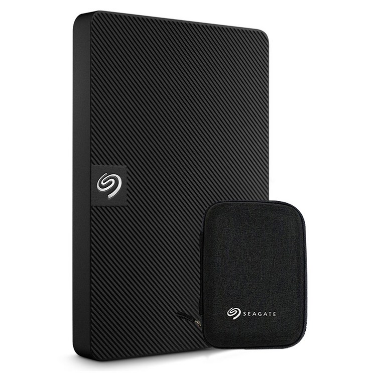 씨게이트 외장하드 Expansion 1TB STKM1000400데이터복구파우치, 1TB, 블랙 씨게이트 외장하드 Expansion 1TB STKM1000400데이터복구파우치, 1TB, 블랙
