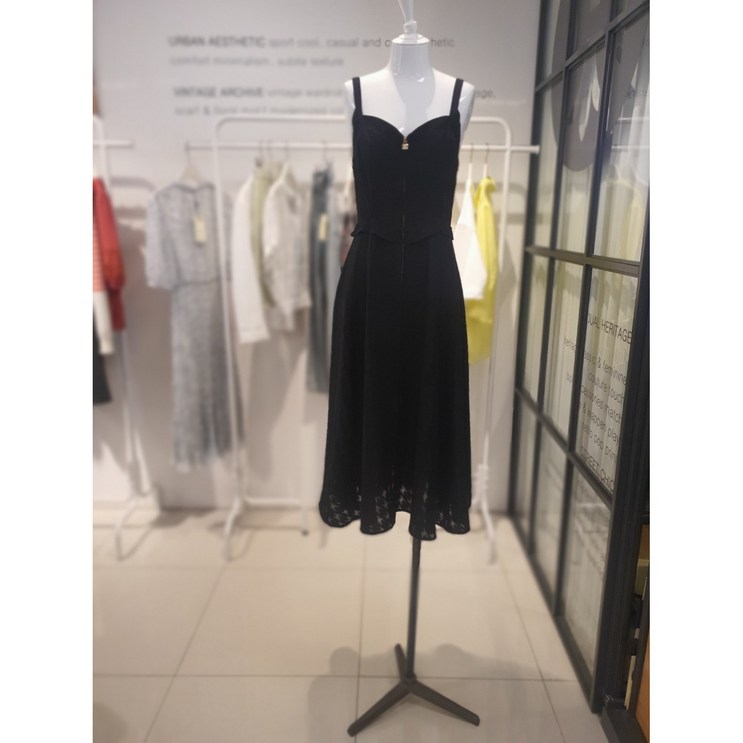 DEWL L242MSE044 지퍼 뷔스티에 원피스