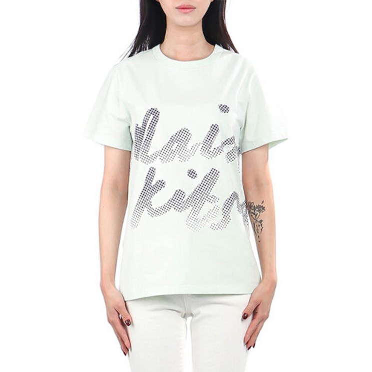 메종키츠네 [메종키츠네] (HW00111KJ0008 MINT) 여성 반팔 티셔츠