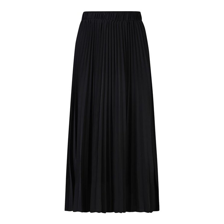 베스띠벨리 23FW 밴딩 플리츠 롱 스커트 BHS2327BK