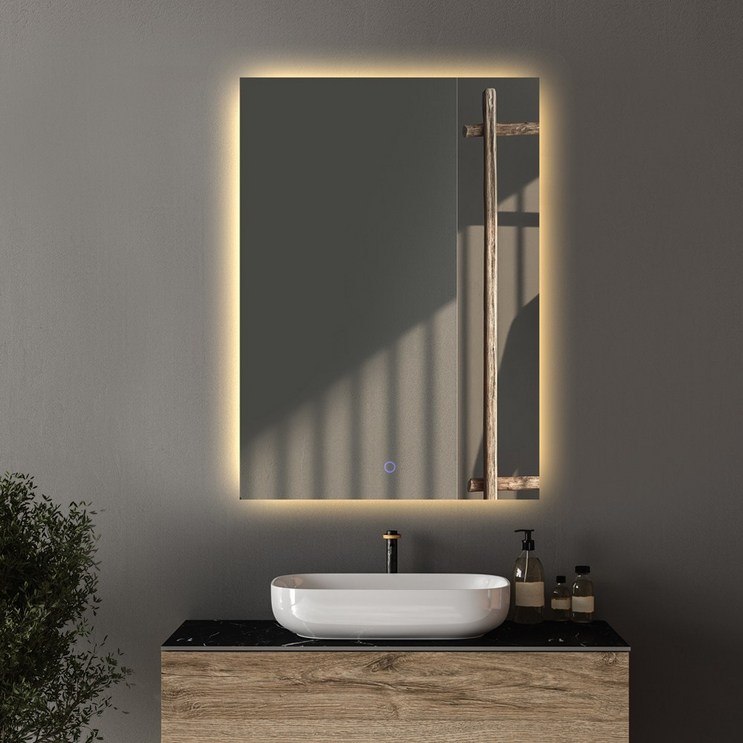 데코해 사각 조명 욕실 세면대 거울 led 간접 화장실 거울등
