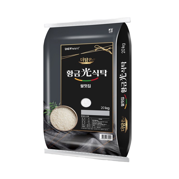 대구농산 더담은 황금빛식탁 백미, 20kg, 1개 대구농산 더담은 황금빛식탁 백미, 20kg, 1개