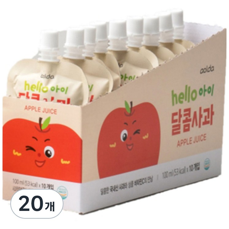 아올다 hello 아이 달콤사과 주스