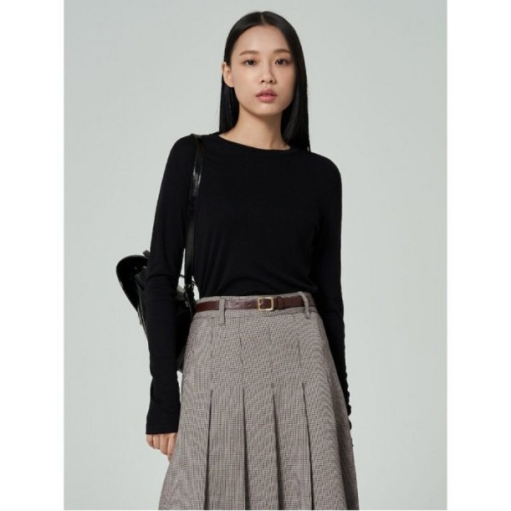 에잇세컨즈 베이직 티셔츠 블랙 323841LY15