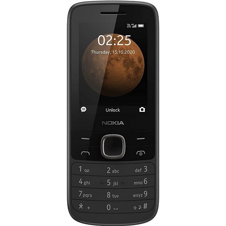 노키아 225 4G 핸드폰 블랙