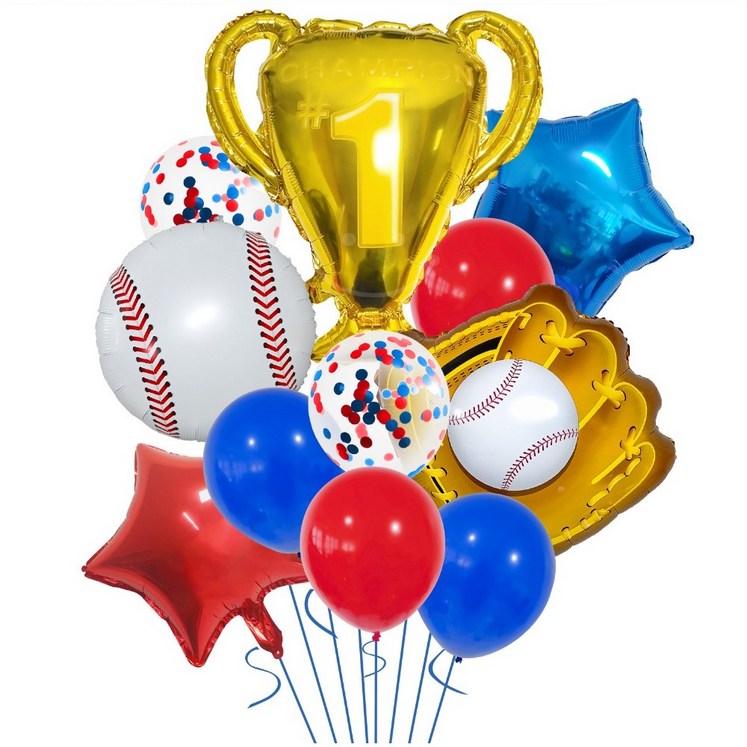 스포츠 챔피언 축하파티 은박풍선세트 에브리띵스마일 1225, 1세트, 야구