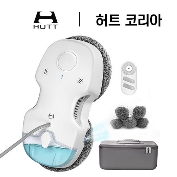 HUTT 창문 로봇청소기 자동 분수 초강흡입력 리필걸레세트