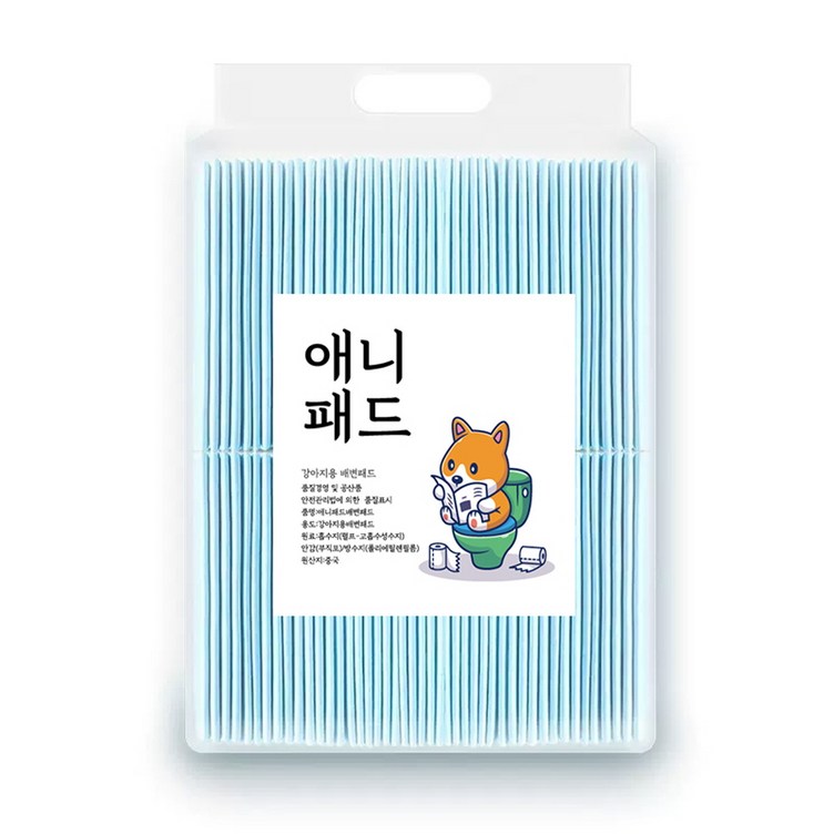 애니패드 강아지 배변패드 블루대형L x 60x60cm x 40매 x 30g