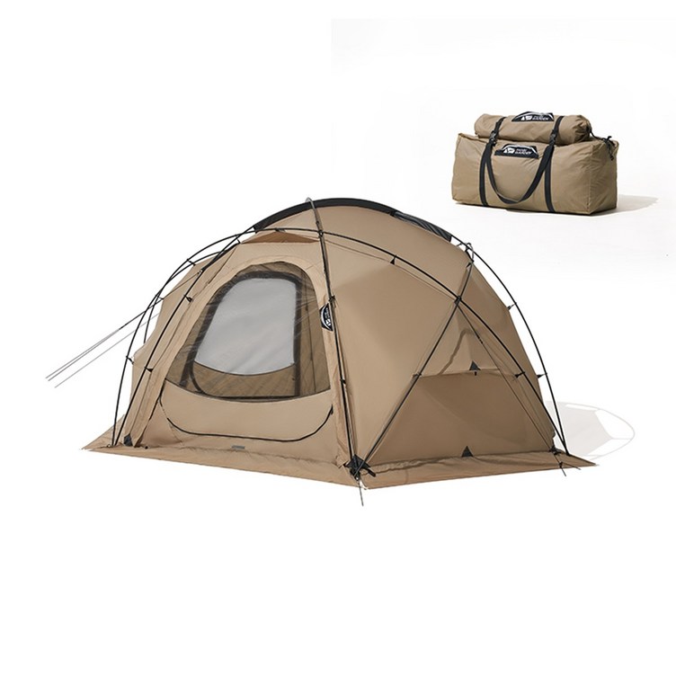 MOBI GARDEN 모비가든 캠핑 텐트 커맨더 COMMANDER 160185245 돔텐트 돔쉘터 넓은 공간 탄색, 245텐트