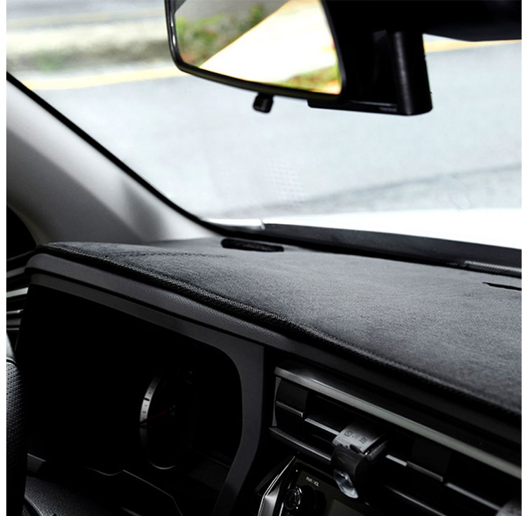 Gaon 논슬립 마이크로 벨벳 대쉬보드커버  갤패드 대 2p  중 4p, 현대 쏘나타뉴라이즈 2017년 3월  2019년 3월  센터스피커 유, 블랙