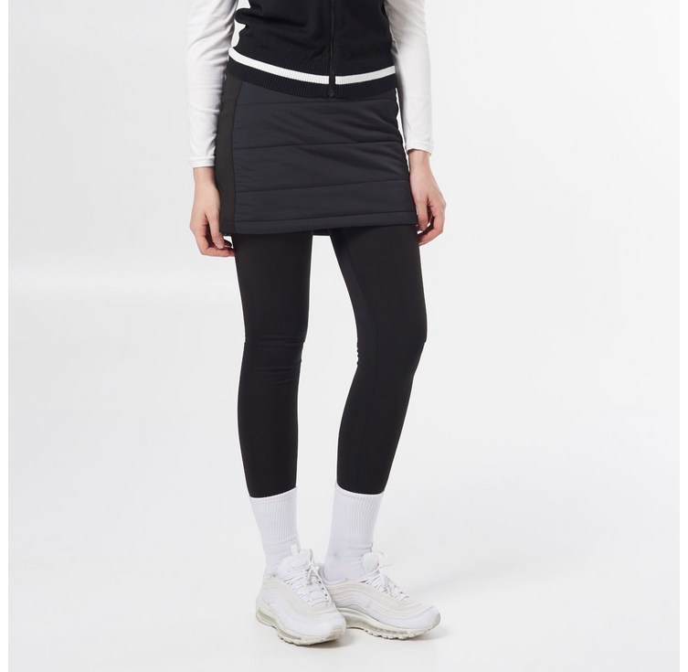 투엘라 여성 겨울 패딩 기모 치마 밴딩 레깅스 스커트