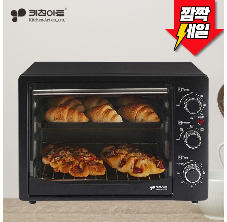 키친아트 전기오븐 20리터 상하2중열선 오븐 키친아트 전기오븐 20리터 상하2중열선 오븐