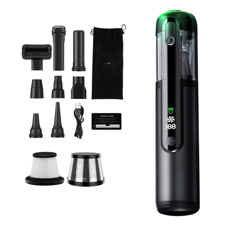 한국AS 에어르 차량용 청소기 에어건 무선 자동차 휴대용 강력 진공 핸디 차 미니 베놈, 1개