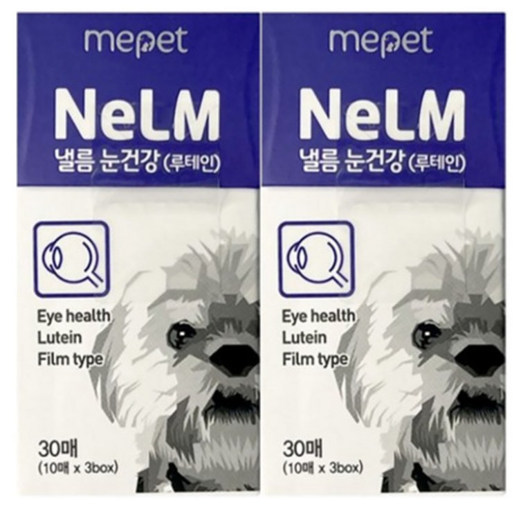 미펫 낼름 눈 건강 루테인 필름 영양제 10매 6박스 총60매 강아지영양제 - 캠핑밈