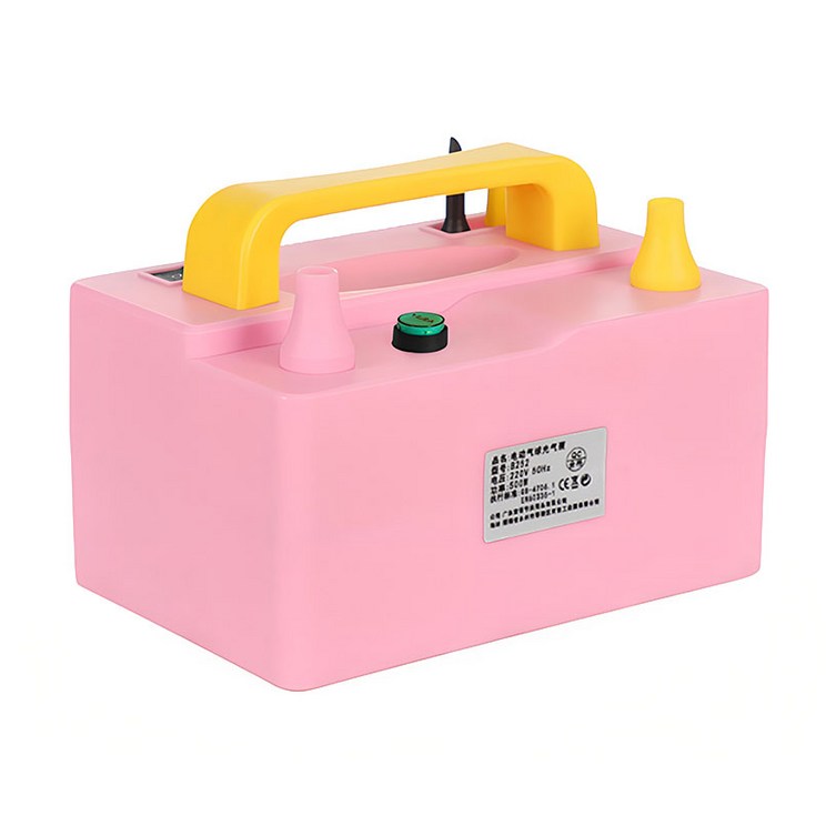 BOROSINO 멀티 인플레이터 B252 라운드 요술 은박풍선 겸용 전동 에어펌프, 1개, 핑크