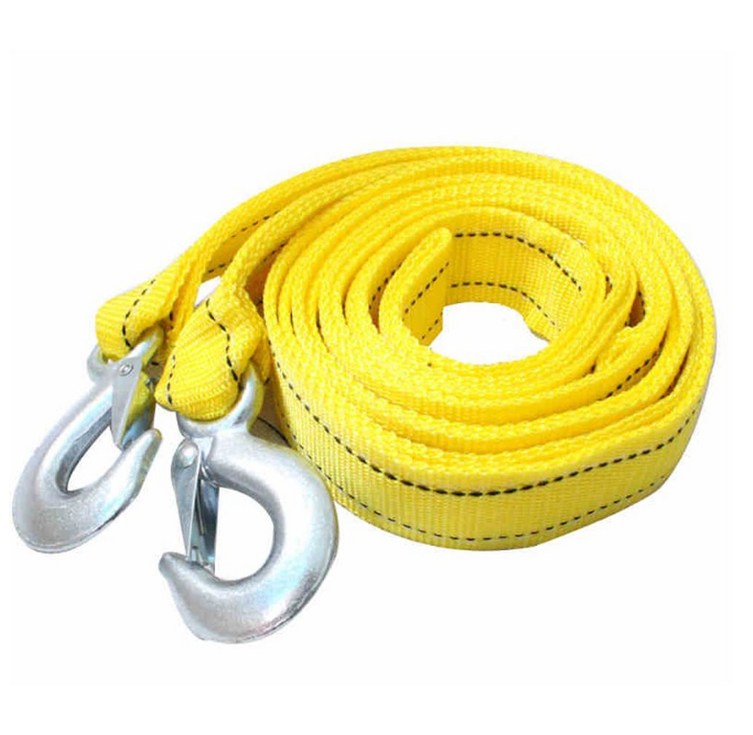고리형 차량용 견인로프 옐로우 4m