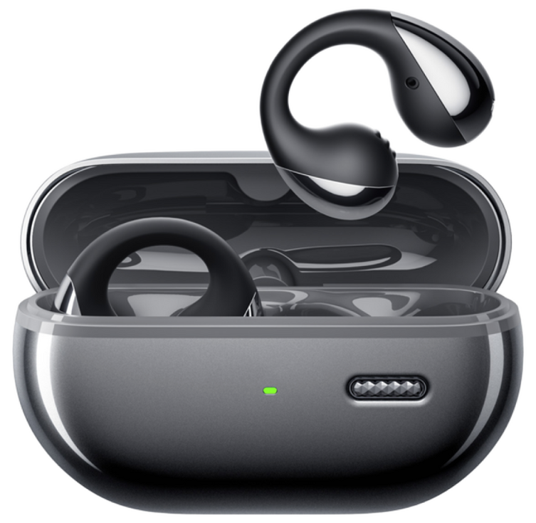 사운드피츠 펄클립 Pro 오픈형 무선 블루투스 이어폰, 블랙